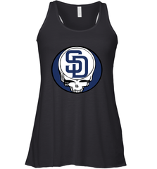 San Diego Padres Grateful Dead Steal Your Face Baseball Womens Racerback Tank Top Womens Racerback Tank Top - VeigarTee