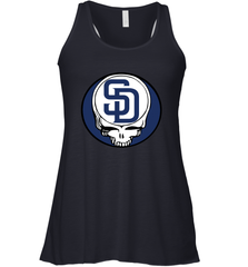 San Diego Padres Grateful Dead Steal Your Face Baseball Womens Racerback Tank Top Womens Racerback Tank Top - VeigarTee