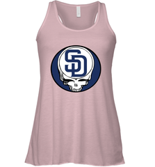 San Diego Padres Grateful Dead Steal Your Face Baseball Womens Racerback Tank Top Womens Racerback Tank Top - VeigarTee