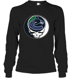 Vancouver Canucks Grateful Dead Steal Your Face Hockey NHL Adult Long Sleeve T-Shirt