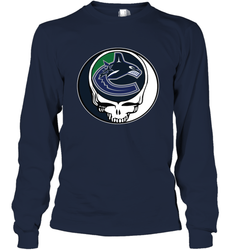 Vancouver Canucks Grateful Dead Steal Your Face Hockey NHL Adult Long Sleeve T-Shirt