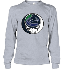 Vancouver Canucks Grateful Dead Steal Your Face Hockey NHL Adult Long Sleeve T-Shirt Adult Long Sleeve T-Shirt - VeigarTee