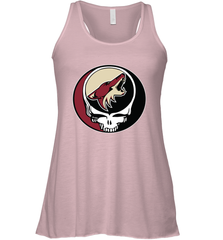 Arizona Coyotes Grateful Dead Steal Your Face Hockey NHL Womens Racerback Tank Top Womens Racerback Tank Top - VeigarTee