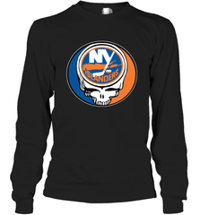 New York Islanders Grateful Dead Steal Your Face Hockey NHL Adult Long Sleeve T-Shirt Adult Long Sleeve T-Shirt - VeigarTee