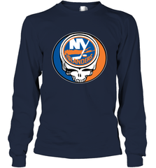 New York Islanders Grateful Dead Steal Your Face Hockey NHL Adult Long Sleeve T-Shirt Adult Long Sleeve T-Shirt - VeigarTee