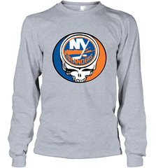 New York Islanders Grateful Dead Steal Your Face Hockey NHL Adult Long Sleeve T-Shirt Adult Long Sleeve T-Shirt - VeigarTee