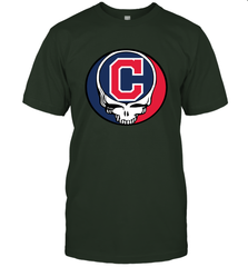 Cleveland Indians Grateful Dead Steal Your Face Baseball Mens T-Shirt Mens T-Shirt - VeigarTee