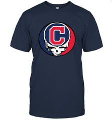 Cleveland Indians Grateful Dead Steal Your Face Baseball Mens T-Shirt Mens T-Shirt - VeigarTee