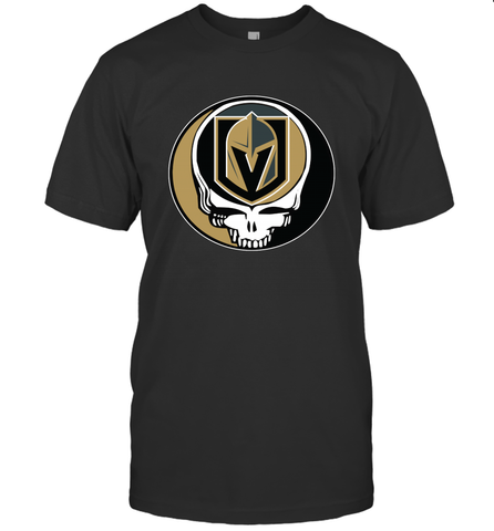 Vegas Golden Knights Grateful Dead Steal Your Face Hockey NHL Mens T-Shirt Mens T-Shirt / Black / S Mens T-Shirt - VeigarTee