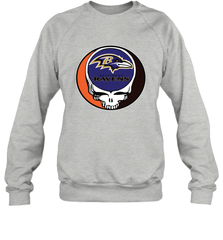 Baltimore Ravens Grateful Dead Steal Your Face NFL Football Adult Sweatshirt Adult Sweatshirt - VeigarTee