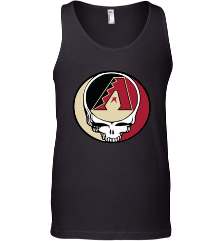 Arizona Diamondbacks Grateful Dead Steal Your Face Baseball Mens Tank Top Mens Tank Top / Black / XS Mens Tank Top - VeigarTee