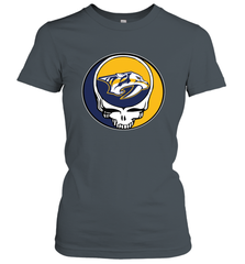 Nashville Predators Grateful Dead Steal Your Face Hockey NHL Womens T-Shirt Womens T-Shirt - VeigarTee