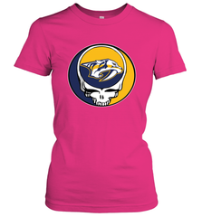 Nashville Predators Grateful Dead Steal Your Face Hockey NHL Womens T-Shirt Womens T-Shirt - VeigarTee