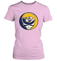 Nashville Predators Grateful Dead Steal Your Face Hockey NHL Womens T-Shirt Womens T-Shirt - VeigarTee