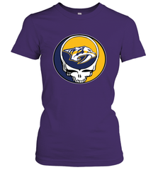 Nashville Predators Grateful Dead Steal Your Face Hockey NHL Womens T-Shirt Womens T-Shirt - VeigarTee