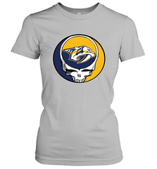 Nashville Predators Grateful Dead Steal Your Face Hockey NHL Womens T-Shirt Womens T-Shirt - VeigarTee