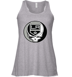 Los Angeles Kings Grateful Dead Steal Your Face Hockey NHL Womens Racerback Tank Top