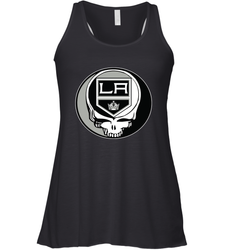 Los Angeles Kings Grateful Dead Steal Your Face Hockey NHL Womens Racerback Tank Top
