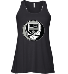 Los Angeles Kings Grateful Dead Steal Your Face Hockey NHL Womens Racerback Tank Top Womens Racerback Tank Top - VeigarTee