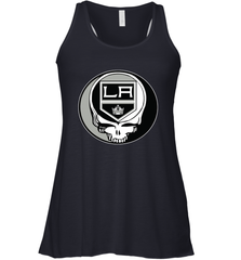 Los Angeles Kings Grateful Dead Steal Your Face Hockey NHL Womens Racerback Tank Top Womens Racerback Tank Top - VeigarTee
