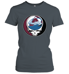 Colorado Avalanche Grateful Dead Steal Your Face Hockey NHL Womens T-Shirt Womens T-Shirt - VeigarTee