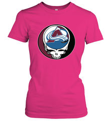 Colorado Avalanche Grateful Dead Steal Your Face Hockey NHL Womens T-Shirt Womens T-Shirt - VeigarTee