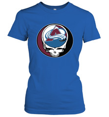 Colorado Avalanche Grateful Dead Steal Your Face Hockey NHL Womens T-Shirt Womens T-Shirt - VeigarTee