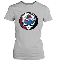 Colorado Avalanche Grateful Dead Steal Your Face Hockey NHL Womens T-Shirt Womens T-Shirt - VeigarTee