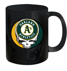 Oakland Athletics Grateful Dead Steal Your Face Baseball Ceramic Mug 11oz Ceramic Mug 11oz - VeigarTee