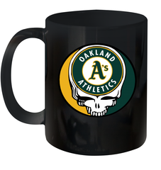 Oakland Athletics Grateful Dead Steal Your Face Baseball Ceramic Mug 11oz Ceramic Mug 11oz - VeigarTee