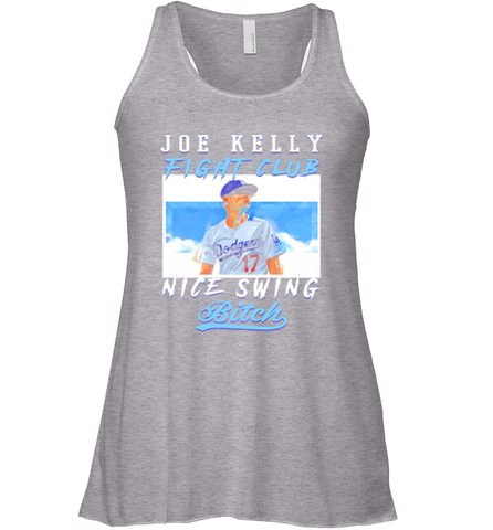 Joe Kelly Fight Club Nice Swing Bitch Dogers Baseball Club Womens Racerback Tank Top