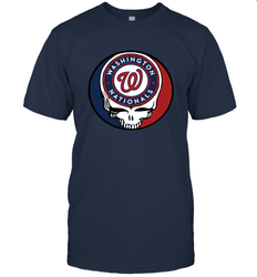 Washington Nationals Grateful Dead Steal Your Face Baseball Mens T-Shirt