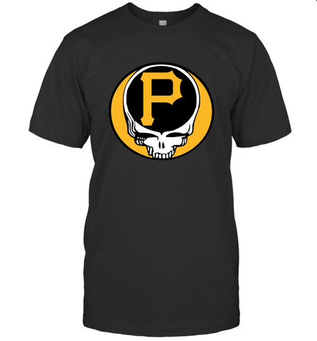 Pittsburgh Pirates Grateful Dead Steal Your Face Baseball Mens T-Shirt Mens T-Shirt / Black / S Mens T-Shirt - VeigarTee