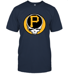 Pittsburgh Pirates Grateful Dead Steal Your Face Baseball Mens T-Shirt
