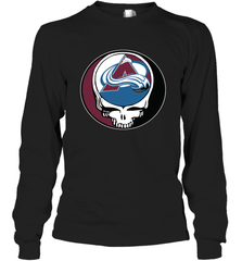 Colorado Avalanche Grateful Dead Steal Your Face Hockey NHL Adult Long Sleeve T-Shirt Adult Long Sleeve T-Shirt - VeigarTee