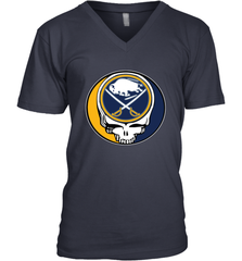 Buffalo Sabres Grateful Dead Steal Your Face Hockey NHL Mens V-Neck T-Shirt Mens V-Neck T-Shirt - VeigarTee