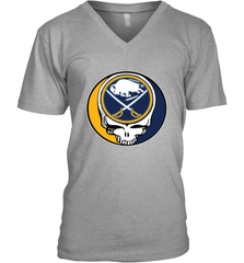 Buffalo Sabres Grateful Dead Steal Your Face Hockey NHL Mens V-Neck T-Shirt Mens V-Neck T-Shirt - VeigarTee