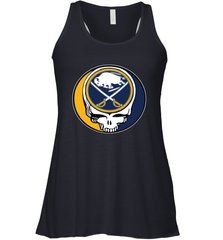 Buffalo Sabres Grateful Dead Steal Your Face Hockey NHL Womens Racerback Tank Top Womens Racerback Tank Top - VeigarTee