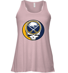 Buffalo Sabres Grateful Dead Steal Your Face Hockey NHL Womens Racerback Tank Top Womens Racerback Tank Top - VeigarTee
