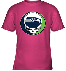 Seattle Seahawks Grateful Dead Steal Your Face NFL Football Youth T-Shirt Youth T-Shirt - VeigarTee