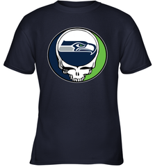 Seattle Seahawks Grateful Dead Steal Your Face NFL Football Youth T-Shirt Youth T-Shirt - VeigarTee