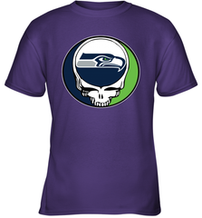Seattle Seahawks Grateful Dead Steal Your Face NFL Football Youth T-Shirt Youth T-Shirt - VeigarTee