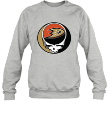 Anaheim Ducks Grateful Dead Steal Your Face Hockey NHL Adult Sweatshirt Adult Sweatshirt - VeigarTee