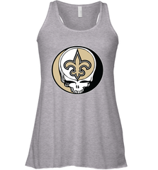 New Orleans Saints Grateful Dead Steal Your Face NFL Football Womens Racerback Tank Top Womens Racerback Tank Top - VeigarTee