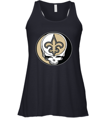 New Orleans Saints Grateful Dead Steal Your Face NFL Football Womens Racerback Tank Top Womens Racerback Tank Top - VeigarTee