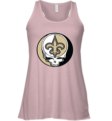 New Orleans Saints Grateful Dead Steal Your Face NFL Football Womens Racerback Tank Top Womens Racerback Tank Top - VeigarTee