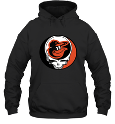 Baltimore Orioles Grateful Dead Steal Your Face Baseball Adult Hoodie Sweatshirt