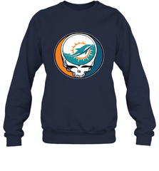 Miami Dolphins Grateful Dead Steal Your Face NFL Football Adult Sweatshirt Adult Sweatshirt - VeigarTee