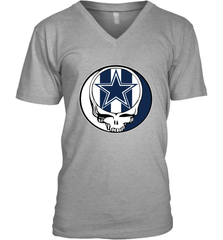Dallas Cowboys Grateful Dead Steal Your Face NFL Football Mens V-Neck T-Shirt Mens V-Neck T-Shirt - VeigarTee