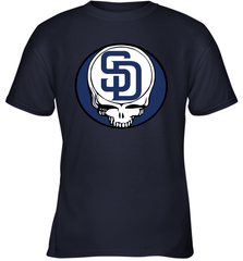 San Diego Padres Grateful Dead Steal Your Face Baseball Youth T-Shirt Youth T-Shirt - VeigarTee